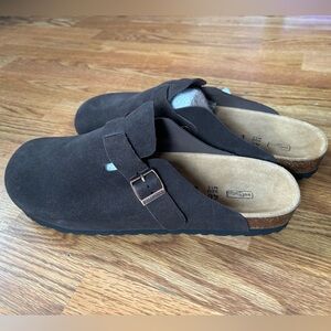 Birkenstock Boston Clog Mocha with Soft Footbed